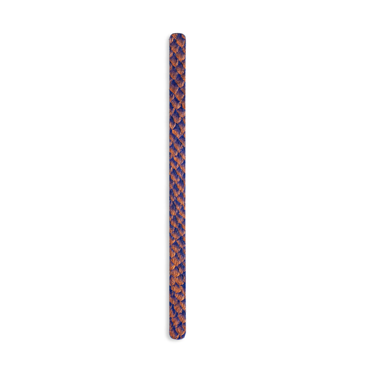 Cuff leather insert Blue & Orange, Small