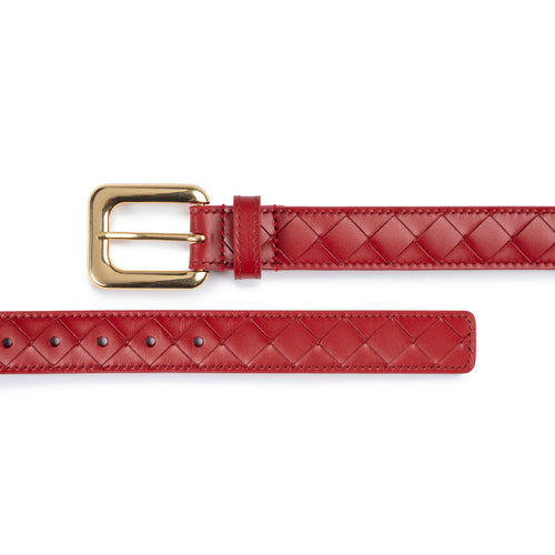 Cora Belt Cherry Red