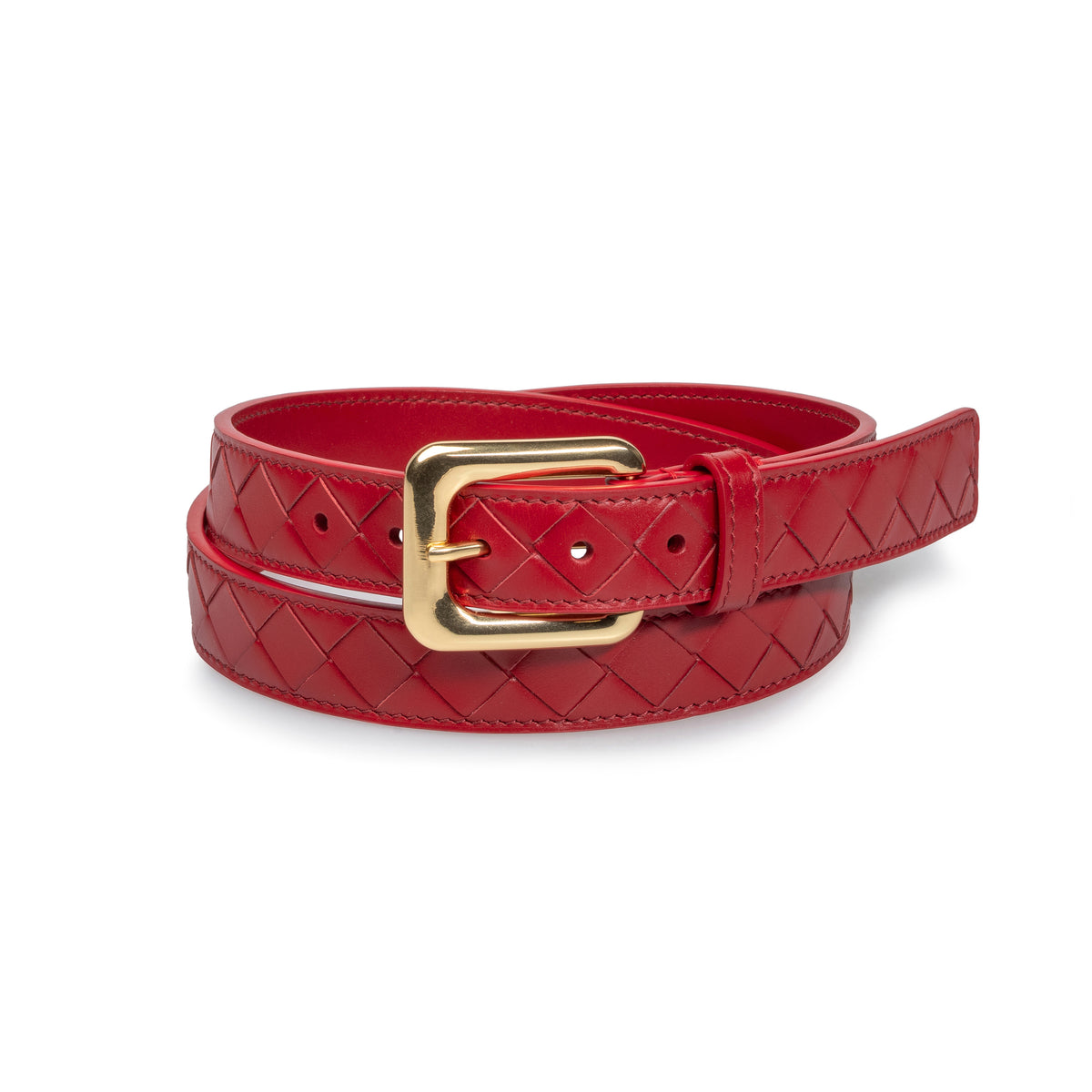Cora Belt Cherry Red
