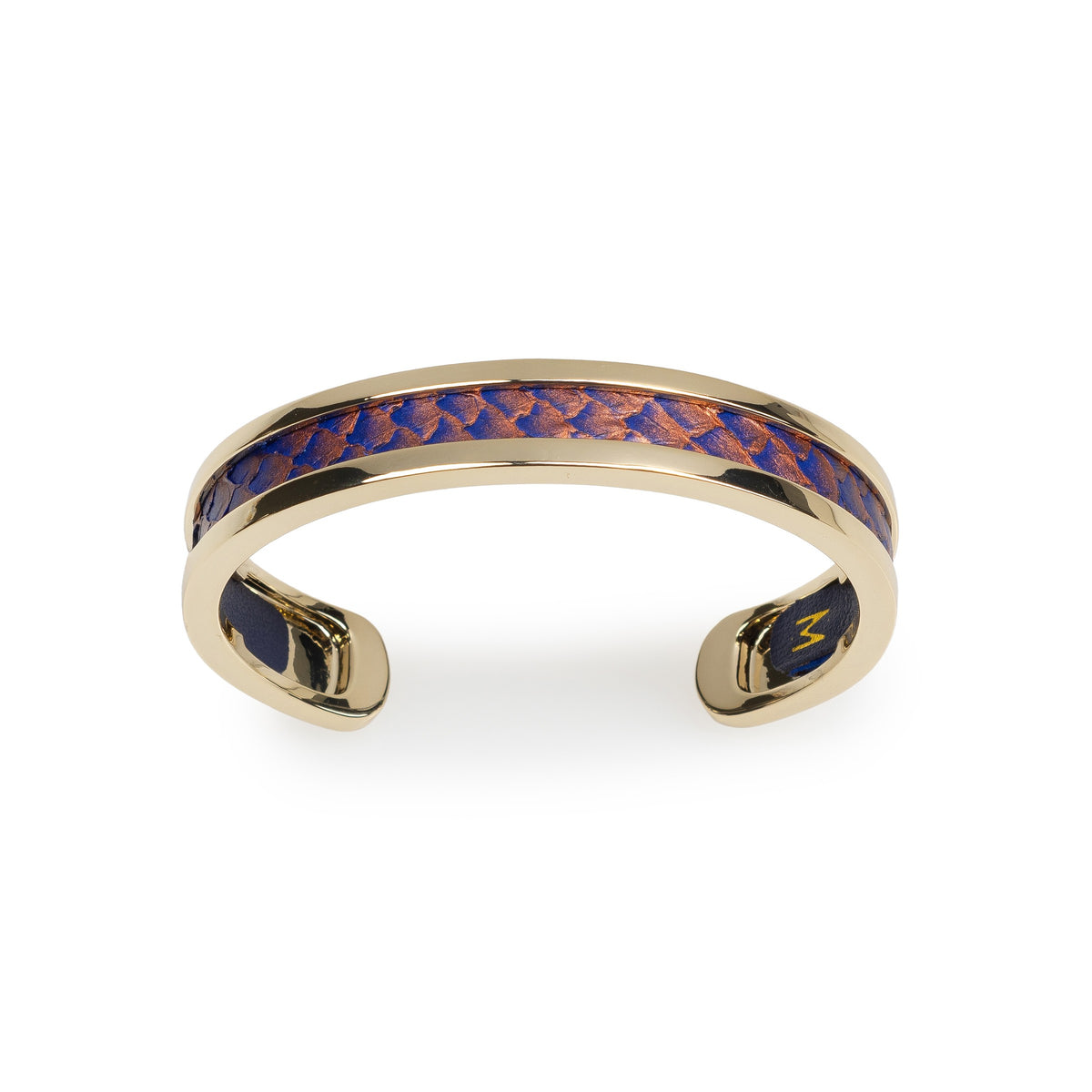 Méa Méa Cuff in Blue & Orange, size Small